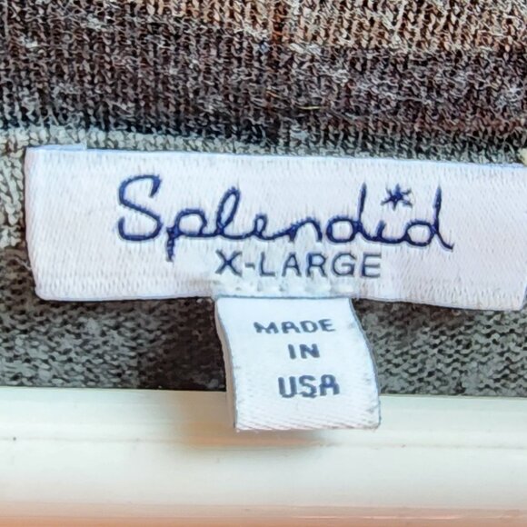 Splendid Green/Gray Camo Cowl Neck Jersey Size XL - Picture 15 of 16